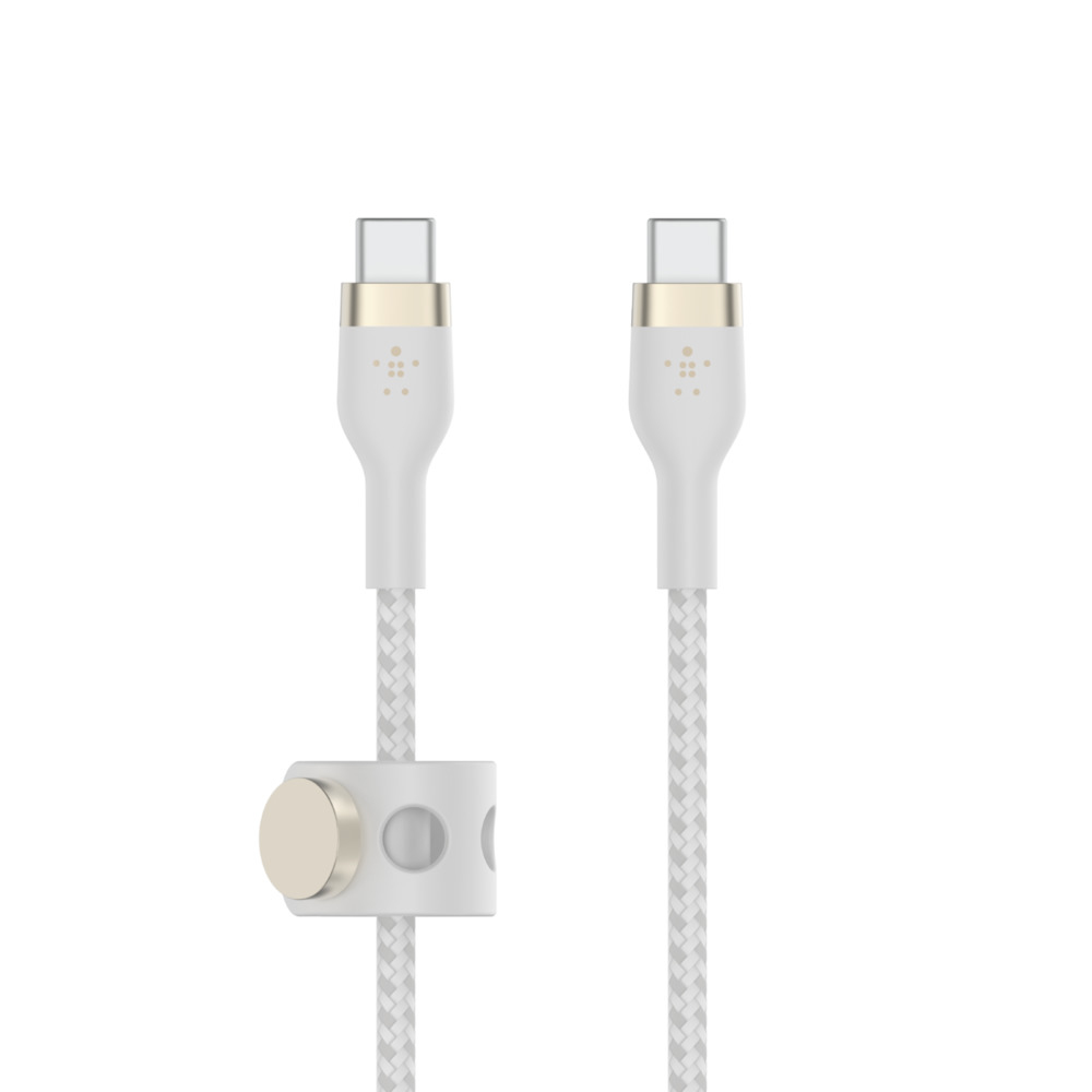 Belkin BOOST?CHARGE PRO Flex câble USB 3 m USB 2.0 USB C Blanc