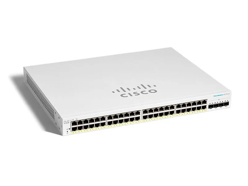 Cisco Business 220 Series Smart Switches Géré L2 Gigabit Ethernet (10/100/1000) Connexion Ethernet, supportant l'alimentation via ce port (PoE) Blanc