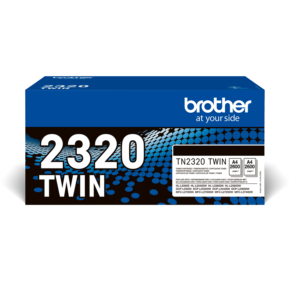 TN2320TWIN Black Toner Cartridge ISO 2 x