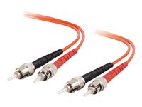 C2G ST-ST 62.5/125 OM1 Duplex Multimode PVC Fiber Optic Cable (LSZH)