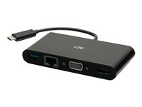 USB-C to HDMI VGA USB-A and RJ45