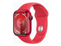 Apple Watch Series 9 41 mm Numérique 352 x 430 pixels Écran tactile Rouge Wifi GPS (satellite)