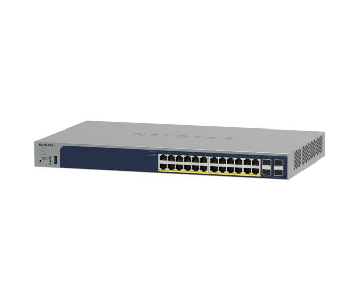 NETGEAR GS752TPP Géré L2/L3/L4 Gigabit Ethernet (10/100/1000) Connexion Ethernet, supportant l'alimentation via ce port (PoE) Gris