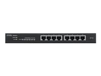 Zyxel GS1915-8EP Géré L2 Gigabit Ethernet (10/100/1000) Connexion Ethernet, supportant l'alimentation via ce port (PoE) Noir