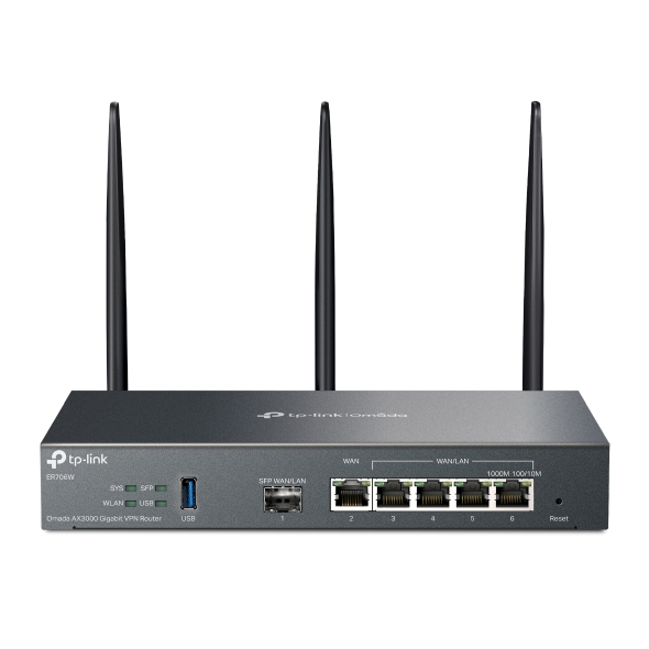 TP-Link ER706W routeur sans fil Gigabit Ethernet Bi-bande (2,4 GHz / 5 GHz) Noir