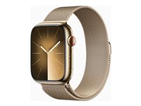 Apple Watch Series 9 45 mm Numérique 396 x 484 pixels Écran tactile 4G Or Wifi GPS (satellite)