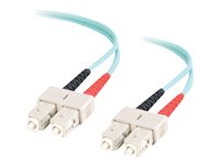 C2G SC-SC 10Gb 50/125 OM3 Duplex Multimode PVC Fiber Optic Cable (LSZH)