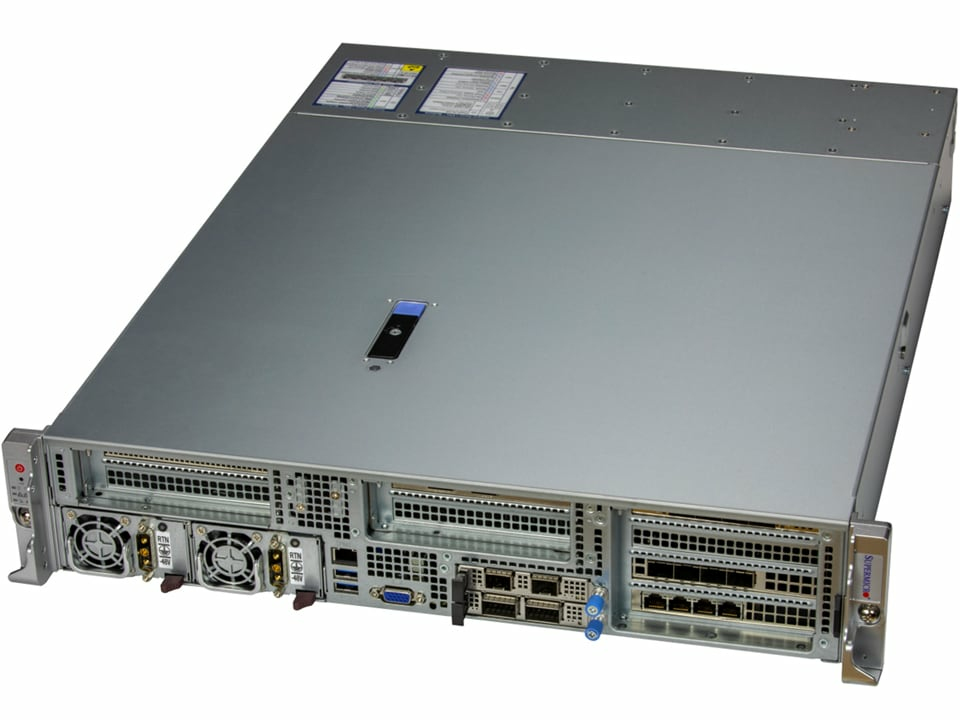 Supermicro SYS-221HE-FTNRD serveur barebone Intel C741 LGA 4677 (Socket E) Rack (2 U) Argent