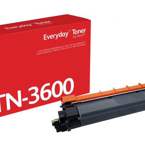 Xerox Toner Noir Everyday™ de compatible avec Brother TN3600, Capacité standard