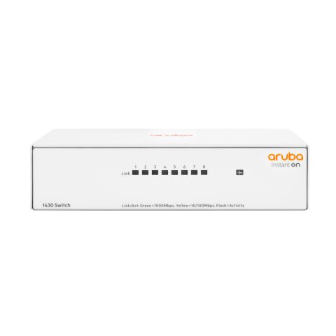 Aruba Instant On 1430 8G Non-géré L2 Gigabit Ethernet (10/100/1000) Blanc