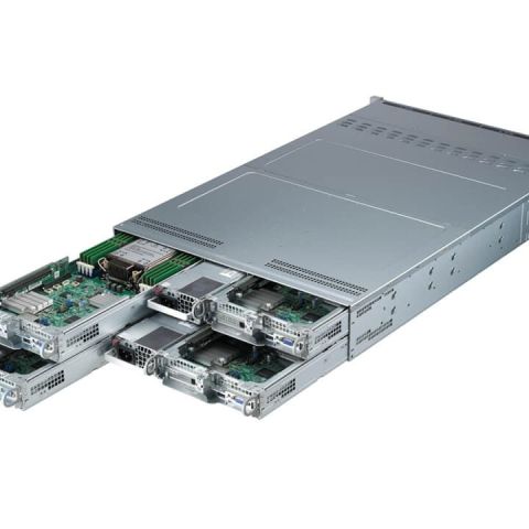 Supermicro SYS-211TP-HPTR serveur barebone Intel C741 LGA 4677 (Socket E) Rack (2 U) Argent