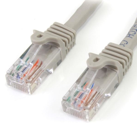 StarTech.com 45PAT5MGR câble de réseau Gris 5 m Cat5e U/UTP (UTP)