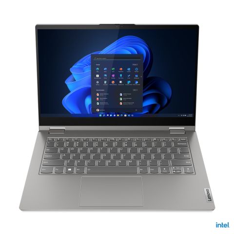 Lenovo ThinkBook 14s Yoga i7-1355U Hybride (2-en-1) 35,6 cm (14") Écran tactile Full HD Intel® Core™ i7 16 Go DDR4-SDRAM 512 Go SSD Wi-Fi 6 (802.11ax) Windows 11 Pro Gris