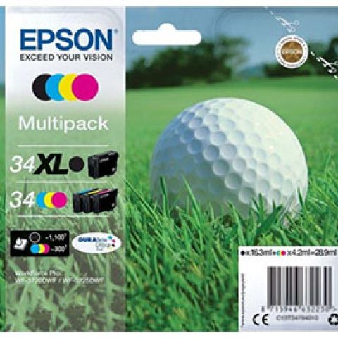 Epson Golf ball T3479 cartouche d'encre 1 pièce(s) Original Noir, Cyan, Magenta, Jaune