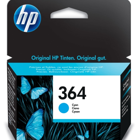 INK CARTRIDGE NO 364 CYAN WITH VIVERA IN