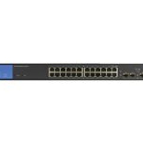 Linksys LGS328PC commutateur réseau Géré L2 Gigabit Ethernet (10/100/1000) Connexion Ethernet, supportant l'alimentation via ce port (PoE)