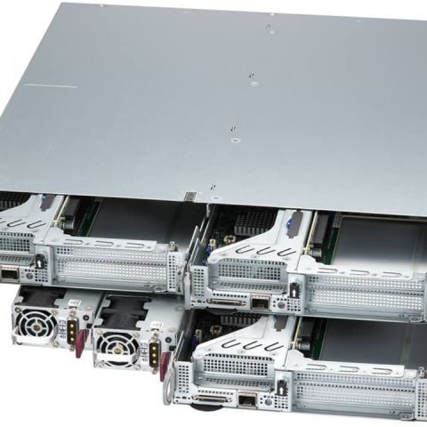 Supermicro SYS-211SE-31DS serveur barebone Intel C741 LGA 4677 (Socket E) Rack (2 U) Argent