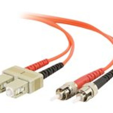 C2G SC-ST 50/125 OM2 Duplex Multimode PVC Fiber Optic Cable (LSZH)