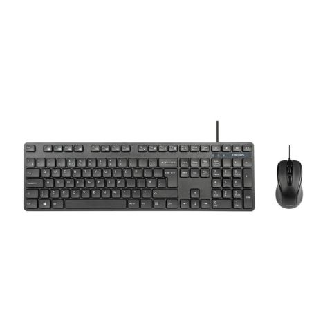 Targus AKM622UK clavier Souris incluse Universel USB QWERTY Anglais britannique Noir