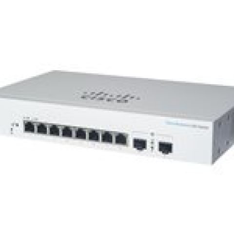 Cisco CBS220 SMART 8-PORT GE, FULL POE, EXT PS, 2X1G SFP