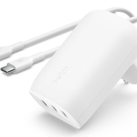 Belkin WCC002VFWH chargeur d'appareils mobiles Ordinateur portable, Smartphone, Tablette Blanc Secteur Charge rapide Intérieure