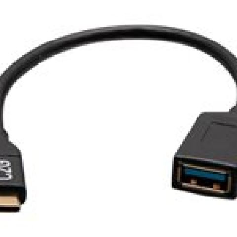 USB-C to USB A Dongle Adapter Black