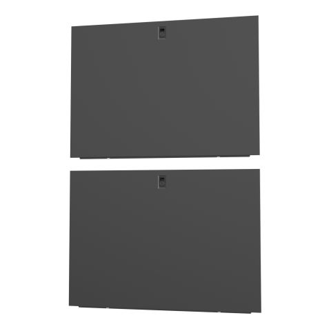 42U x 1100mm Deep Split Side Panels Blac