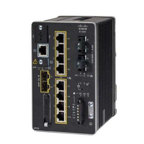 Cisco IE-3200-8P2S-E commutateur réseau Géré L2 Fast Ethernet (10/100) Connexion Ethernet, supportant l'alimentation via ce port (PoE) Noir