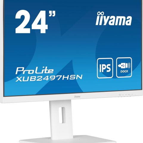 iiyama ProLite XUB2497HSN-W1 écran plat de PC 60,5 cm (23.8") 1920 x 1080 pixels Full HD LED Blanc