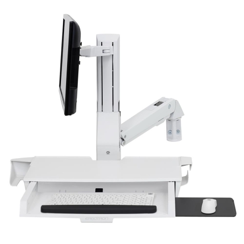 Ergotron Combo Arm with Worksurface & Pan