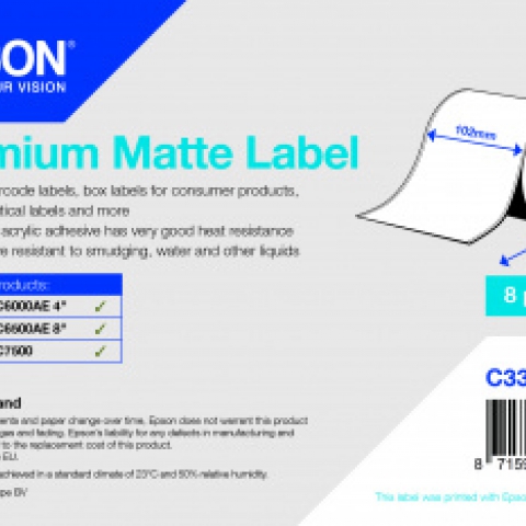 Premium Matte Label Continuous