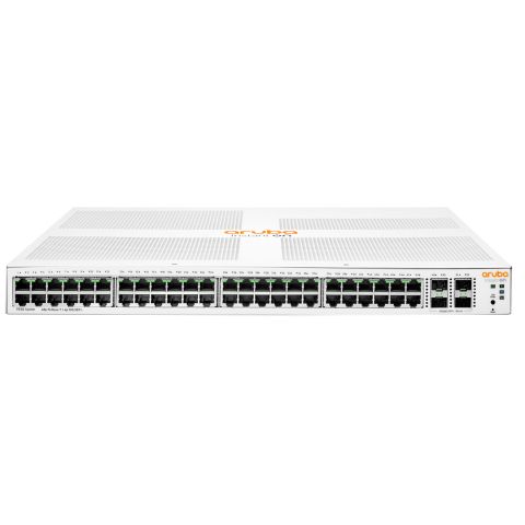 Aruba Instant On 1930 48G Class4 PoE 4SFP/SFP+ 370W Géré L2+ Gigabit Ethernet (10/100/1000) Connexion Ethernet, supportant l'alimentation via ce port (PoE) 1U Blanc