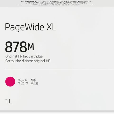 878M 1-liter Magenta PageWide XL Ink Cartridge cartouche d'encre