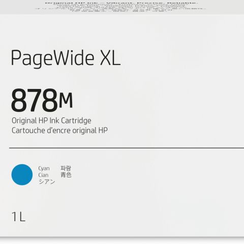 878M 1-liter Cyan PageWide XL Ink Cartridge cartouche d'encre