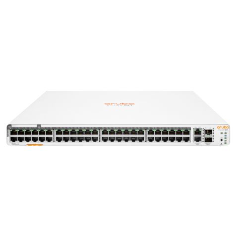 Aruba Instant On 1960 48G 40p Class4 8p Class6 PoE 2XGT 2SFP+ 600W Géré L2+ Gigabit Ethernet (10/100/1000) Connexion Ethernet, supportant l'alimentation via ce port (PoE) 1U Blanc