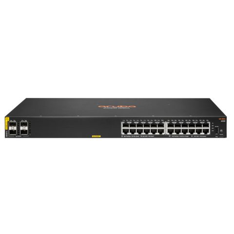 Aruba 6000 24G Class4 PoE 4SFP 370W Géré L3 Gigabit Ethernet (10/100/1000) Connexion Ethernet, supportant l'alimentation via ce port (PoE) 1U