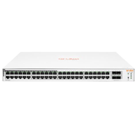 Aruba Instant On 1830 48G 24p Class4 PoE 4SFP 370W Géré L2 Gigabit Ethernet (10/100/1000) Connexion Ethernet, supportant l'alimentation via ce port (PoE) 1U