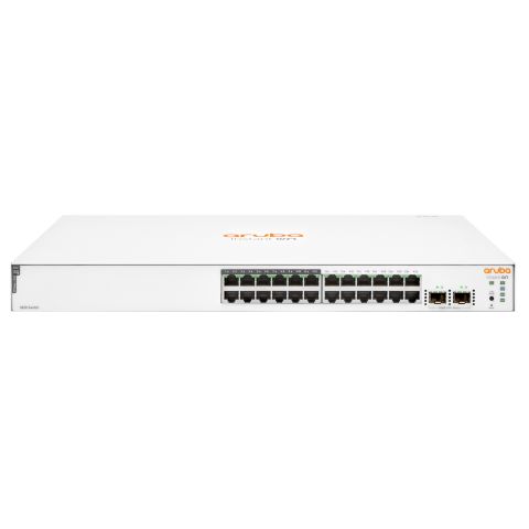 Aruba Instant On 1830 24G 12p Class4 PoE 2SFP 195W Géré L2 Gigabit Ethernet (10/100/1000) Connexion Ethernet, supportant l'alimentation via ce port (PoE) 1U