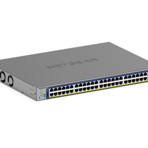 NETGEAR GS752TXP Géré L2/L3/L4 10G Ethernet (100/1000/10000) Connexion Ethernet, supportant l'alimentation via ce port (PoE) Noir