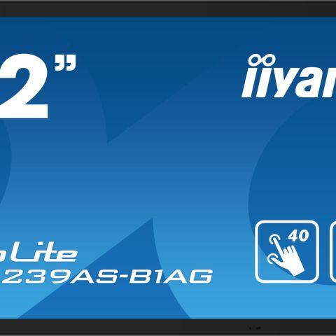 iiyama TF3239AS-B1AG affichage de messages Écran plat de signalisation numérique 80 cm (31.5") LED 500 cd/m² 2.4K Ultra HD Noir Écran tactile Intégré dans le processeur Android 24/7