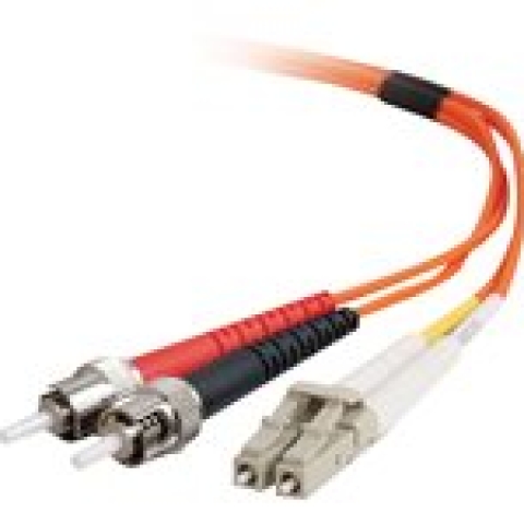 C2G LC-ST 50/125 OM2 Duplex Multimode PVC Fiber Optic Cable (LSZH)
