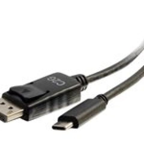 C2G 2.7m (9ft) USB C to DisplayPort Adapter Cable Black