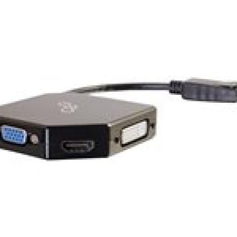 C2G DisplayPort to HDMI, VGA, or DVI Adapter Converter