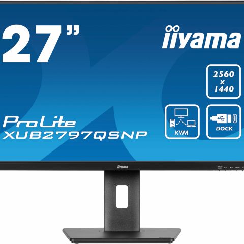 iiyama ProLite XUB2797QSNP-B1 écran plat de PC 68,6 cm (27") 2560 x 1440 pixels Wide Quad HD LED Noir