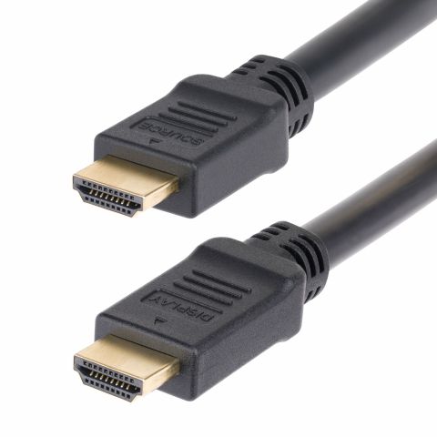 StarTech.com Câble HDMI 2.0 de 15 m, CMP, Classé Plenum, Câble HDMI Haut Débit, 4K 60Hz, HDR10/HDCP 2.2/ARC, Cordon HDMI Mural CMP