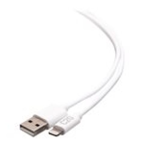 3ft/.9m USB A to Lightning Cable White