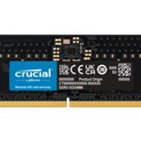 Crucial 8GB (1x8GB) DDR5-5600 CL 46 SO-DIMM RAM Notebook Speicher module de mémoire 8 Go 1 x 8 Go 5600 MHz ECC