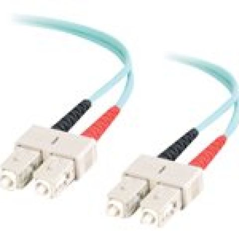 C2G SC-SC 10Gb 50/125 OM3 Duplex Multimode PVC Fiber Optic Cable (LSZH)